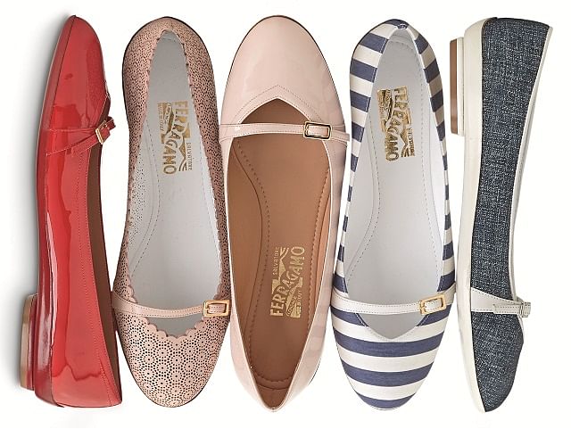 ferragamo audrey ballerina shoes, 10 stylish new flat shoes for work and over the weekend too